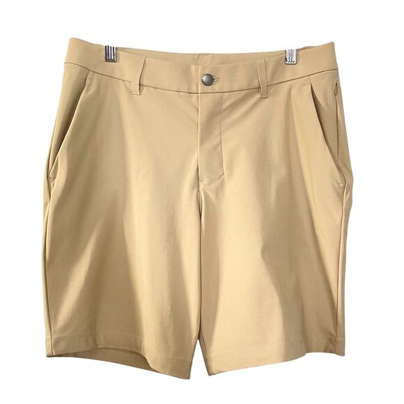 Lululemon ABC Classic Fit Short 7” Warpstreme Men 31 Wacky Khaki Golf Athleisure - Picture 3 of 11